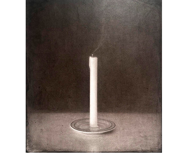 "Memoria del fulgor". l�piz y cont�. 45 x 40 cm.