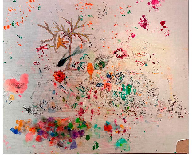 Consciente Inconsciente II. T�cnica mixta. 103 x 125 cm.