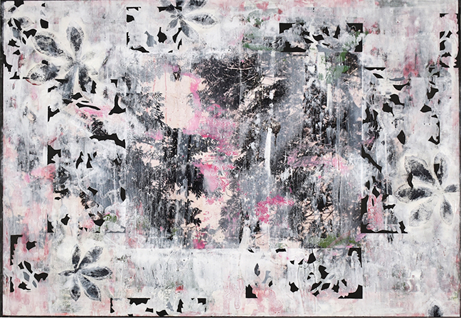 " Sentido y proporci�n ". T.Mixta sobre madera. 68 x 89 cms.