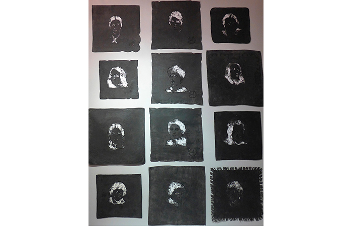 desvanecerse( femenino plural), bordado, 44 x 44 cm.