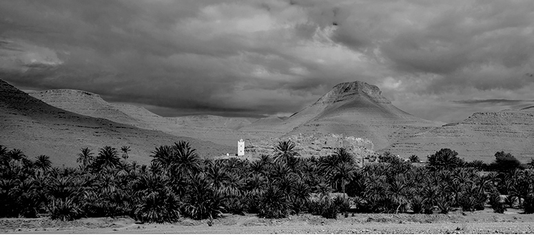 Poblados del Sahara. Fotograf�a. 98.9 x 40 cm.
